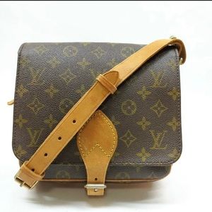 Authentic Louis Vuitton Monogram Canvas Cartouchiere MM Bag vintage